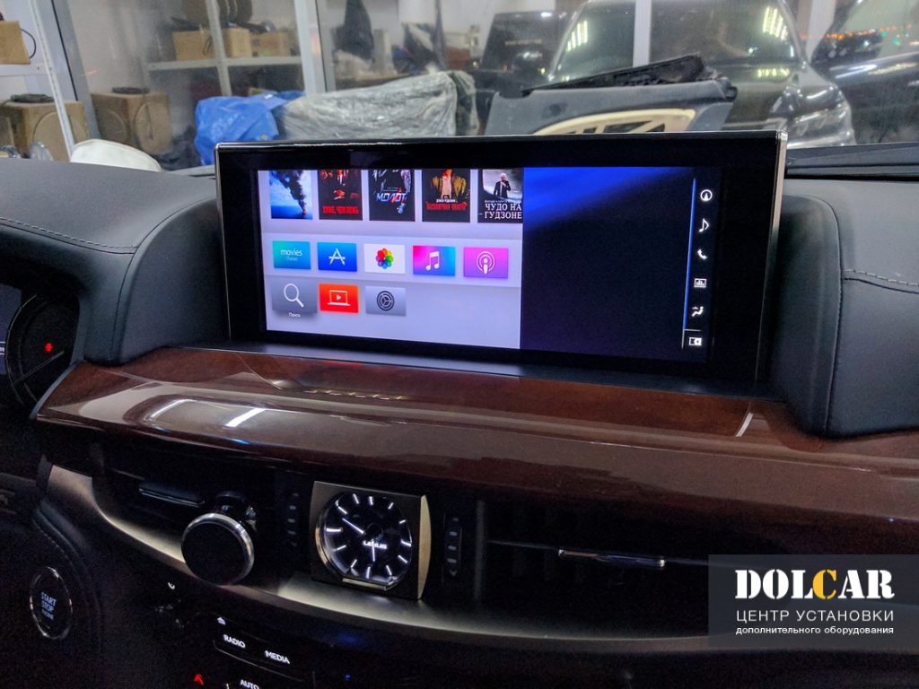 Установка Apple tv 4 поколения и телевидения в Lexus LX570