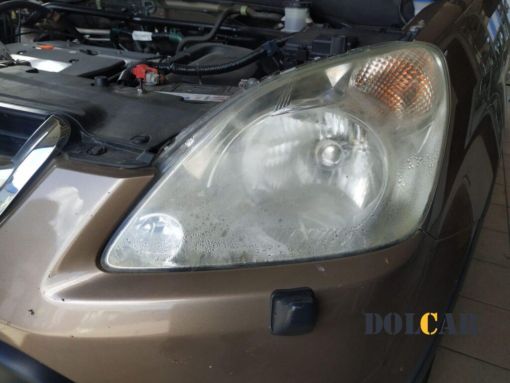 Устранение запотевания и полировка стекол фар Honda CR-V